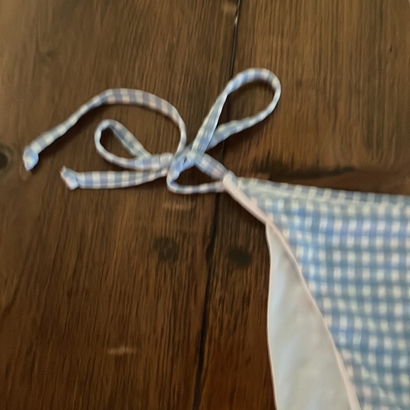 Andies Swim The String Bottom Womens L Light Blue White Gingham Pattern … - Picture 4 of 11